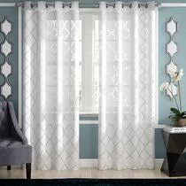 Shop for sheer pattern curtains at bed bath & beyond. Patterned Sheer Curtains Wayfair