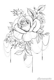 Tattoo Rose Flower Rosen Tattoos Tattoos Zeichnen Blumen Tattoo Vorlage