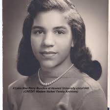 2 of 3) At Howard, my mother A'Lelia Mae Perry Bundles majored in chemistry  and business because she was expected to go to work for the Walker Company  after graduation. Her mother,