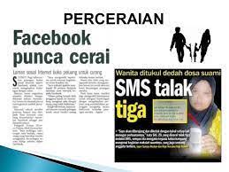 Statistik dan faktor permasalahan perceraian yang berlaku dalam kalangan pasangan suami dan isteri ini mungkin berbeza di antara satu tempat dengan tempat yang lain. Ijazah Syariah Sem 6 Punca Berlakunya Penceraian Di Malaysia