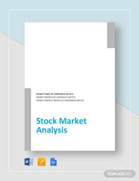 Stock Market Analysis Template Word Doc Google Docs Apple Mac Pages In 2020 Word Doc Stock Market Templates