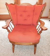 Vintage 60 S Tell City Rocking Chair Maple Colonial Andover Wide Back Tell City Rocking Chair Chair