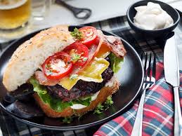 Rinse and drain glutinous black rice and glutinous white rice, then combine with sugar and water in a large saucepan. Black Pudding And Beetroot Burger Recipe Viva
