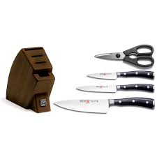5 piece stainless steel bakeware set. Wusthof Classic Ikon 5 Piece Block Set Sur La Table