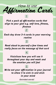 How to make your own affirmation deck. How To Use Your Affirmation Cards Affirmations Affirmation Cards Self