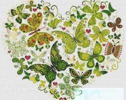 Butterfly Heart Pdf Cross Stitch Pattern Etsy Cross Stitch Heart Butterfly Cross Stitch Cross Stitch Patterns