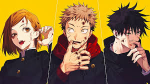 Jujutsu kaisen, anime boys, satoru gojo. Anime Jujutsu Kaisen Megumi Fushiguro Nobara Kugisaki Yuji Itadori Hd Wallpaper Peakpx
