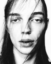 Boycott Magazine 13 Baye Photography Thomas Cooksey Styling Hilda Sandström  Baye wears all clothes by Loewe, shoes by Tim Maksimovic, hat by Urtekat  Photographer's assistants Mattias Sätterström, Daniel Kaspar & Alfons Kyst