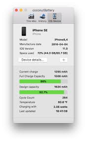 Coconut Battery Mac App Iphone Models Slow Iphone Mac Application