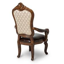 When purchasing separate dining chairs for your dining room tables, you have to check if your pieces are compatible with one another. 34004 34 Aico Furniture Tuscano Melange Arm Chair Melange
