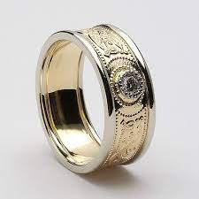 Celtic Diamond Ring With Trim