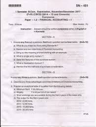 Cbse sample papers for class 12 accountancy paper 1. Bangalore University B Com Commerce Paper 1 3 Financial Accounting I Nov Dec 2017 Question Paper University Question Papers