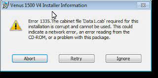 In the dialog, type control panel and click ok.; When Trying To Install Venus 1500 V4 Receive Error Error 1335 The Cabinet File Data1 Cab Required For This Installation Is Corrupt And Cannot Be Used