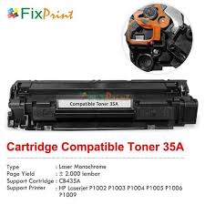 Hp p1005 cartridge are handy, and will certainly make your life easier. Jual Toner Hp 35a Cb435a Black Cartridge Compatible Printer Hp P1005 P1006 Di Lapak Fixprint Indonesia Bukalapak