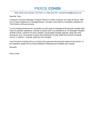 Best Massage Therapist Cover Letter Examples Livecareer