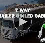 Amazon.com: KOOTANS 7 Way Coiled Trailer Cord 15FT Semi ...