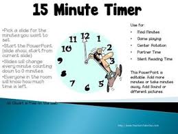If you need a timer set for a different amount of time than 1 hour, it is simple and quick to change the setting. Free 15 Minute Timer 15 Minute Timer Teachers Lesson