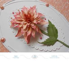Susan S Garden Notes Dahlia Elizabeth Craft Designs Card Making Flowers Paper Flower Tutorial