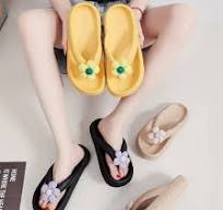 Summer EVA Slippers Flower Thick Bottom Beach Slippers for Women Non-Slip Wear-Resistant Women's Summer Slippers