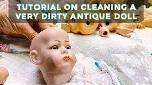 Tutorial On Cleaning A Very Dirty Antique Bisque Doll | Doll Shop Video -  Youtube