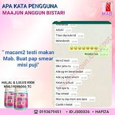 Tekan link di profile utk sebarang info dan order , dear. Testimoni Maajun Anggun Bistari