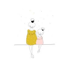 Love Mom And Girl My Lovely Thing Dessin Maman Mouton Dessin Petits Dessins
