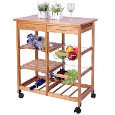 songmics desserte a roulettes chariot de cuisine bois 67 x 76 x 37 cm naturel blanc ksk70w amazon carro para cocina estante de especias carrito de cocina