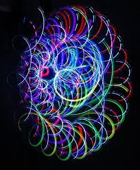 Amazon Com Rob S Super Happy Fun Store Crystal Bliss Orbital Rave Light Toy 4 Microlight Led Spinning Flywheel Light Show Toys Games