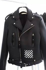 Off White By Virgil Abloh Chaqueta De Piel Moda Estilo Ropa