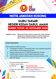 Berikut merupakan maklumat iklan kerja kosong yang ditawarkan oleh majikan terlibat. Jheaik Https Jheaik Kedah Gov My Portal Rasmi Jabatan Hal Ehwal Agama Islam Negeri Kedah