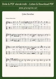 Calin Davullari Nota Tab Gitaregitim Net Notalara Dokulmus Muzik Gitar Muzik