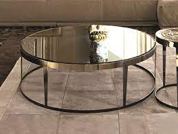 Mirrored furniture is known to make spaces seem larger and more open and that makes it a particularly good fit for living rooms where an airy ambiance is. Amadeus Mirrored Glass Coffee Table Loveluxe Collection By Longhi Design Giuseppe Vigano