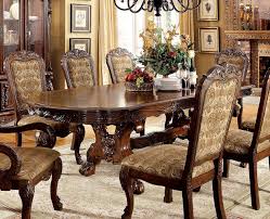 Elegant cherry 9 piece dining room set. Medieve Dining Room Set Cherry By Furniture Of America Furniturepick