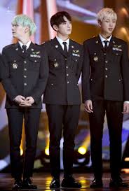 Bts In Military Uniforms Jungkook Bangtan Bangtan Boys