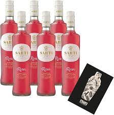 Mixcompany Bar & Glass Sarti Set of 6 Aperitif Pink 6 x 0.7 L (17% Vol)  Sarti Milan Italy [Contains Sulphites] : Amazon.de: Grocery