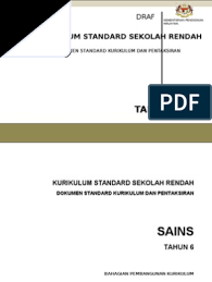 Kohteen sains tahun 6 tulokset 10000+. Dskp Sains Tahun 6 Docx