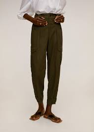 Soft Cargo Trousers Woman Mango Singapore In 2020 Trousers Women Cargo Trousers Trousers