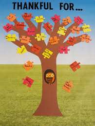 When thanksgiving comes around it's usually time to focus (a little more than usual) on being grateful. Thanksgiving Puzzle Tree Craft For The Classroom S S Blog