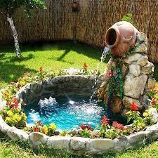decor de jardin petit bassin avec fontaine pertamanan belakang rumah kolam halaman belakang proyek taman