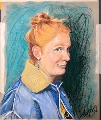 Graphite sketch of a man fading. Have had my head down recently. I'm  hanging my first local feature later this week and all sorts of emotions  are swirling. Overall thrilled to share