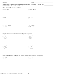 Determine the maximum number of relative extrema for each polynomial. Worksheet Operations With Polynomials And