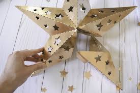 If You Re Interested In A Fun Paper Star Lumieres Tutorial And A Free Template You Ve Come To The Right Place K 3d Paper Star Paper Stars Paper Star Lanterns