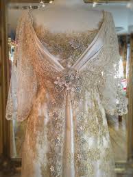 Made with high quality fabric. Pale Gold Cream Silk Edwardian Inspired Wedding Dress