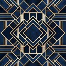 Black And Gold Art Deco Wallpaper Uk Art Deco Blue Art Deco Pattern Art Deco Interior Art Deco