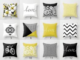 Maybe you would like to learn more about one of these? Black White Mustard Yellow Throw Pillow Mix And Match Indoor Etsy In 2021 Yellow Throw Pillows Mustard Yellow Throw Pillows Yellow Bedding