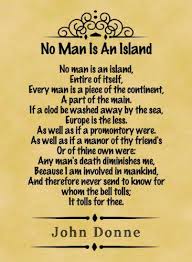 Parchment Poster Classic Poem John Donne No Man Is An Island Classic Poems Poems Inspirational Poems