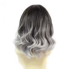 Short brown hair is the ultimate canvas for any dye job or cutting style without the worry of upkeep. Wiwigs Wiwigs Pretty Short Wavy Bob Style Wig Grey Medium Brown Dip Dye Ombre Hair Uk