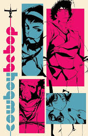 Join spike, jet, fay, ed, and ein as they make their way in the year 2071. Cowboy Bebop Poster Etsy