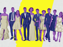 A tux in an offbeat color, pattern or fabric instead of the usual black (although midnight. Decoding The Wedding Dress Code Vox