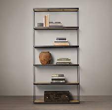 Reclaimed Russian Oak Parquet Single Shelving Loft Style Furniture Shelving Bookcase